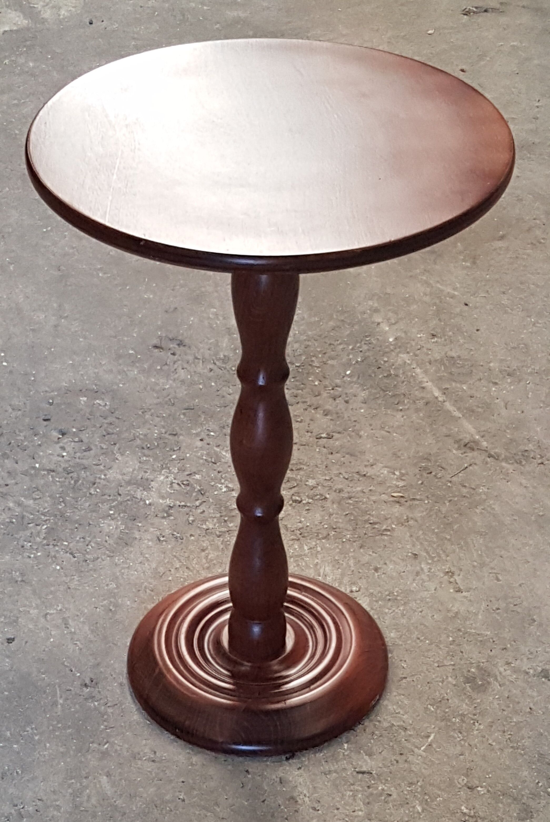 Round side table
