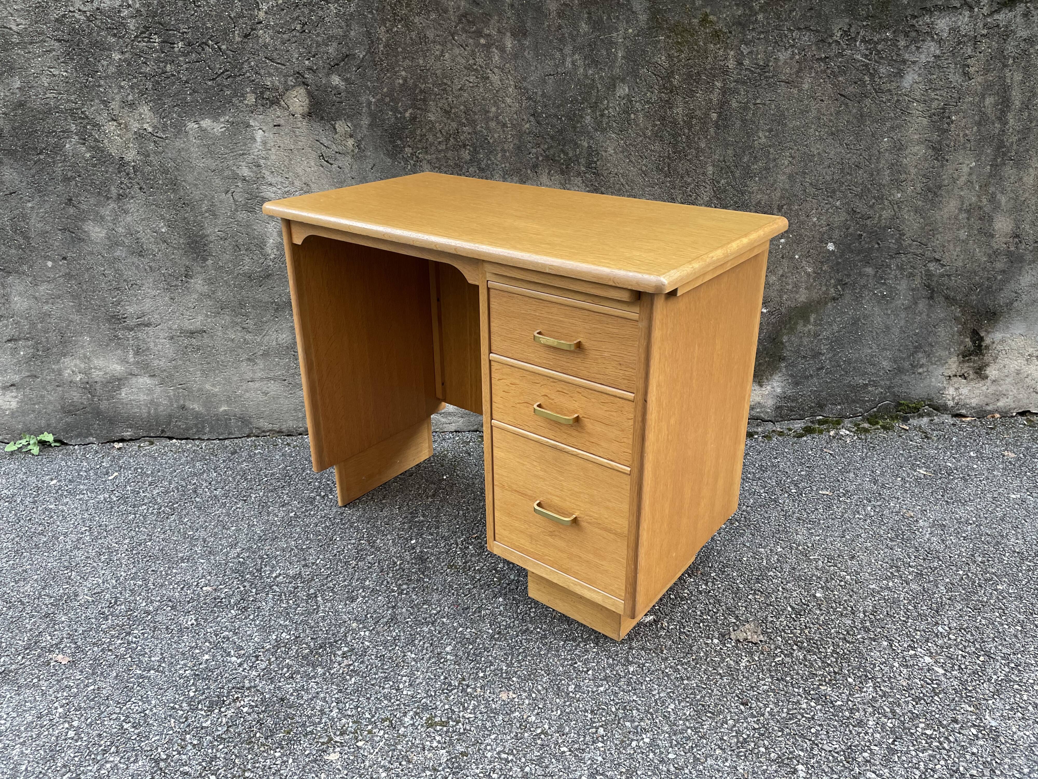 Vintage gilded wooden desk