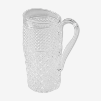 Glass orange pitcher