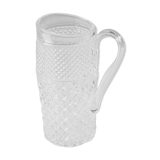 Glass orange pitcher