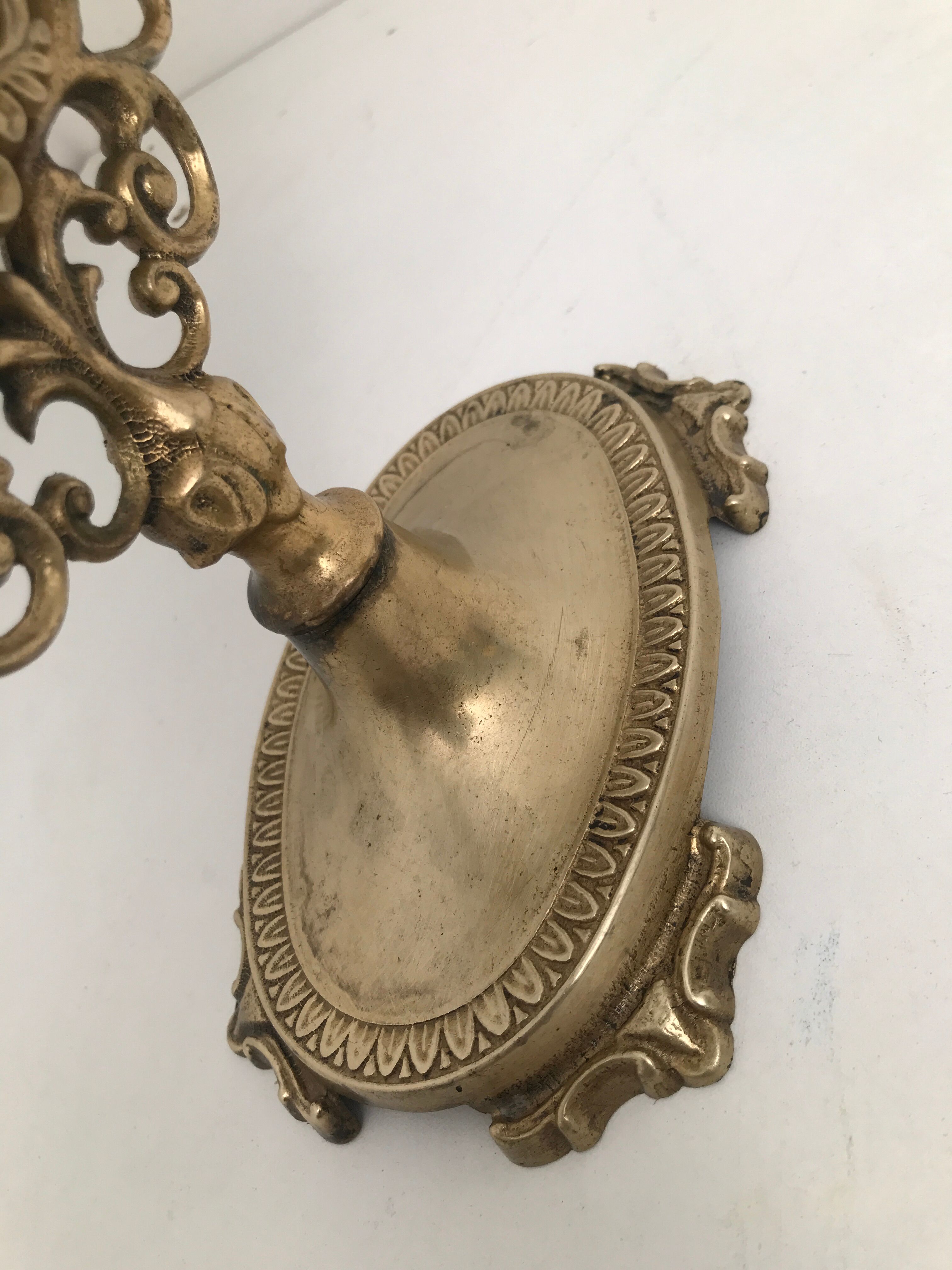 Brass psyche mirror