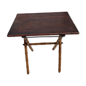 Table pliante en bambou
