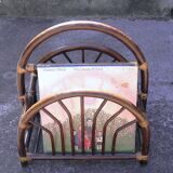 Rattan vinyl holders