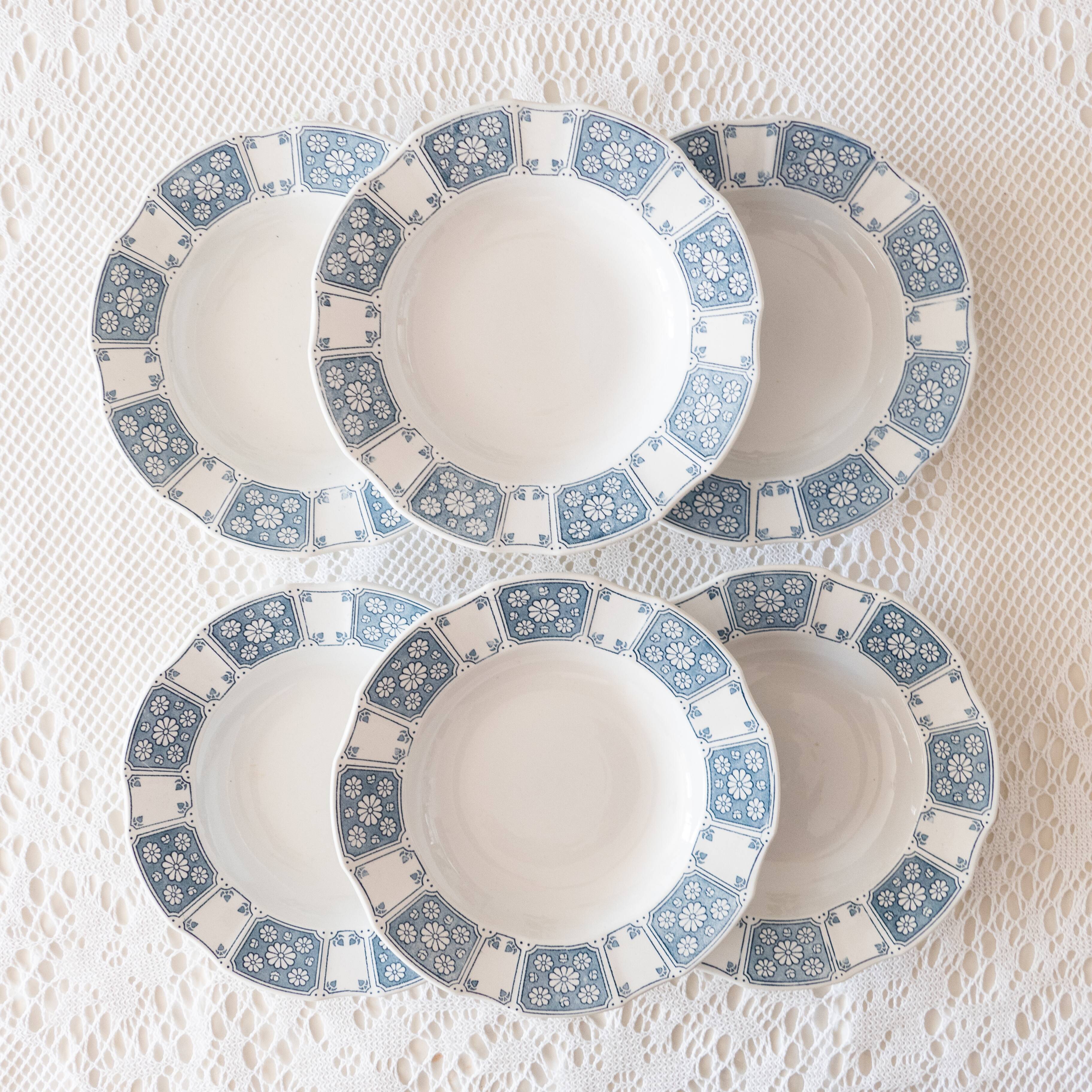 6 grandes assiettes Villeroy & Boch Herman Terre de fer