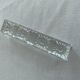 Crystal knife holder, embossed floral pattern, vintage tableware