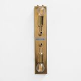 Pair of Murano Glass Gold Graniglia and Brass Sconces