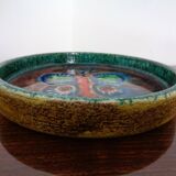 Majolica Butterfly Ceramic Bowl, 1960s