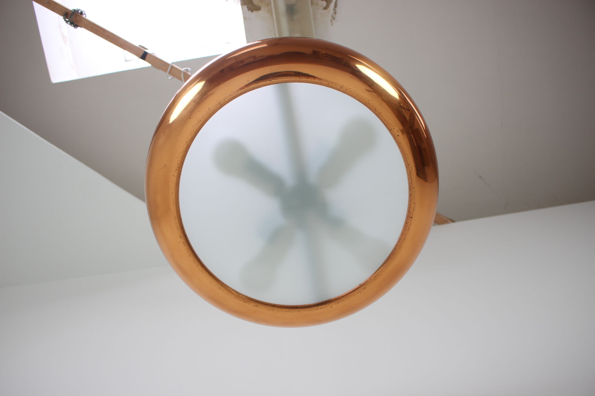 Bauhaus UFO Pendant by Josef Hurka for Napako, 1940s.