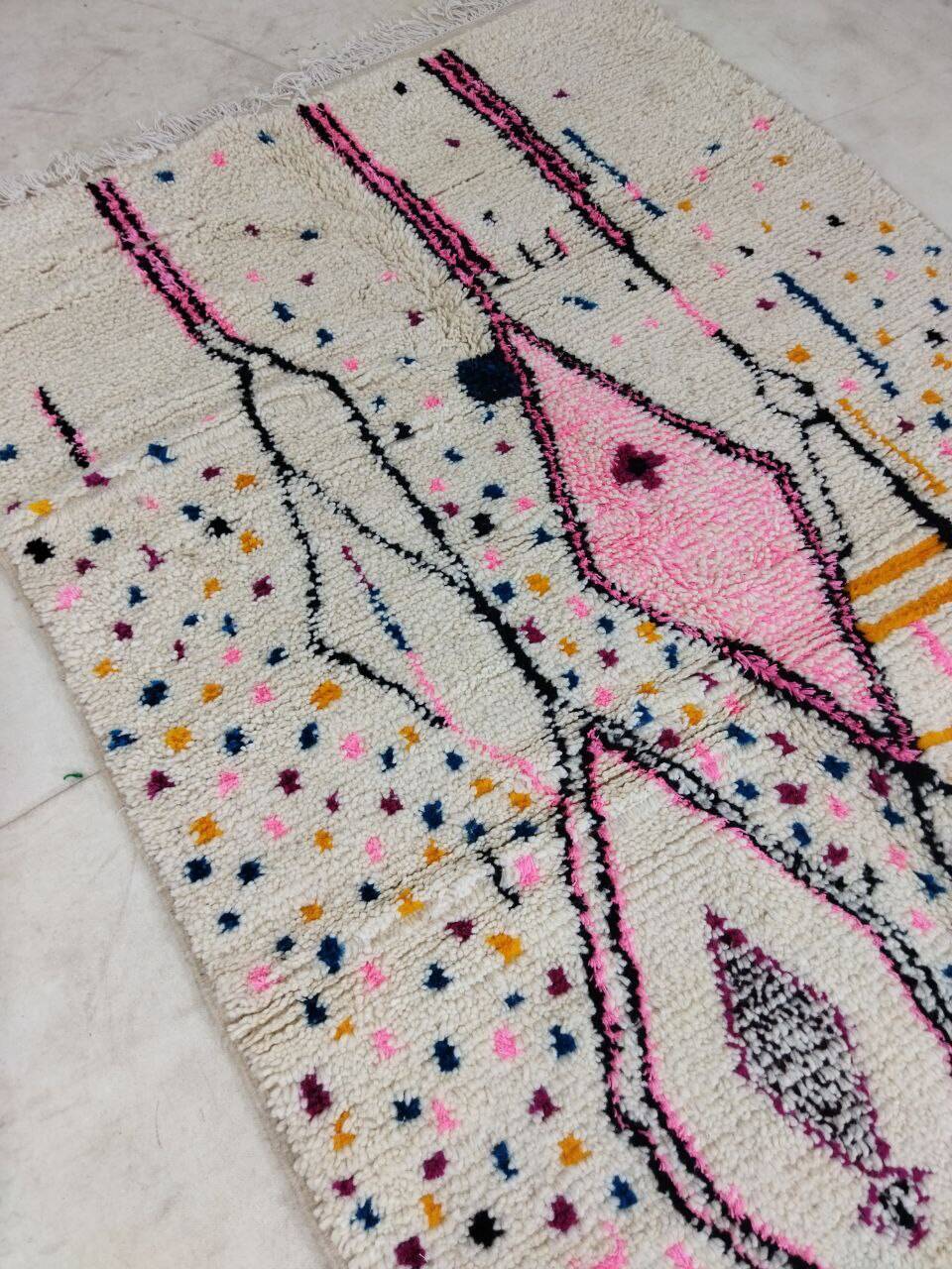 Handmade Moroccan Berber Rug 253 X 145 CM