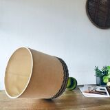 Vintage green glass lamp