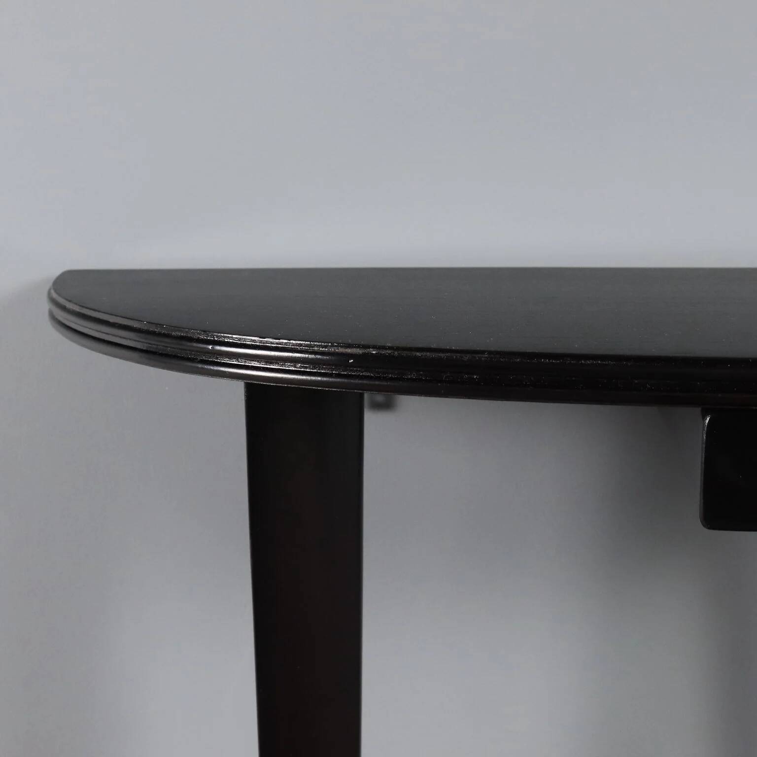 Console vintage en hêtre peint avec tiroir, Italie, années 1950