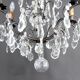 Important bronze chandelier, Baccarat crystal, Louis XV style, 1900.