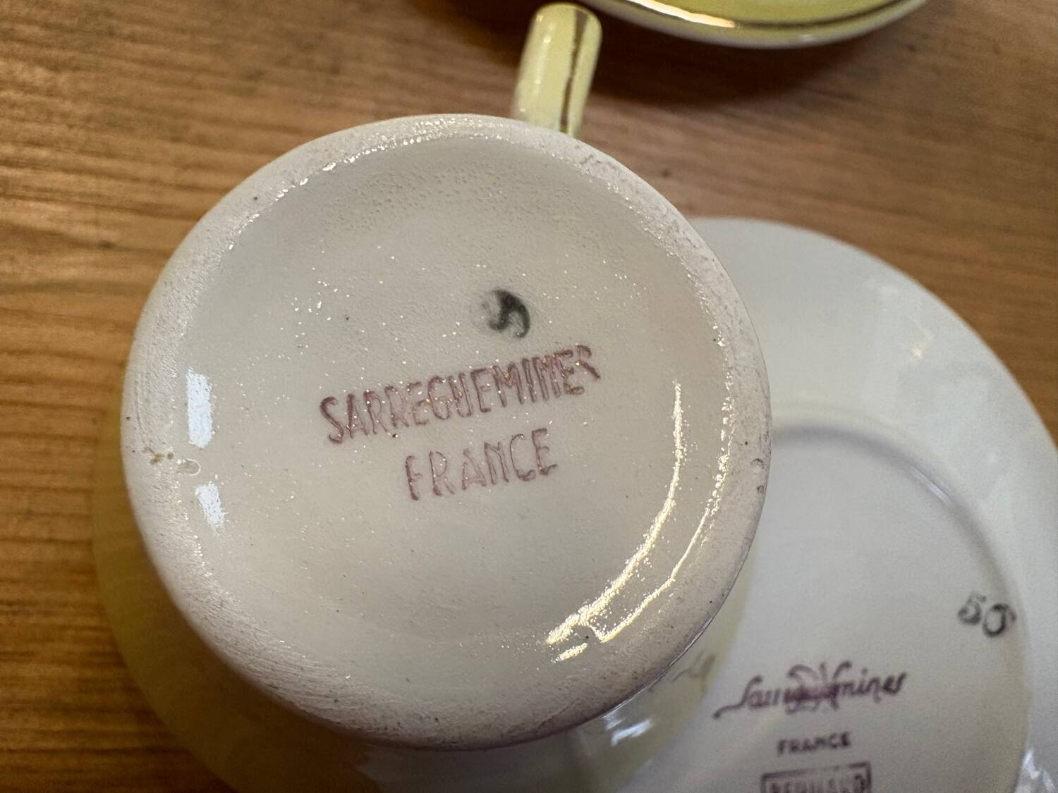 Vintage coffee service Sarreguemines "Bernard"