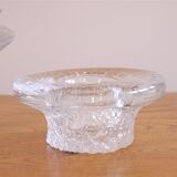 Pair of Scandinavian glass candle holders from Orrefors
