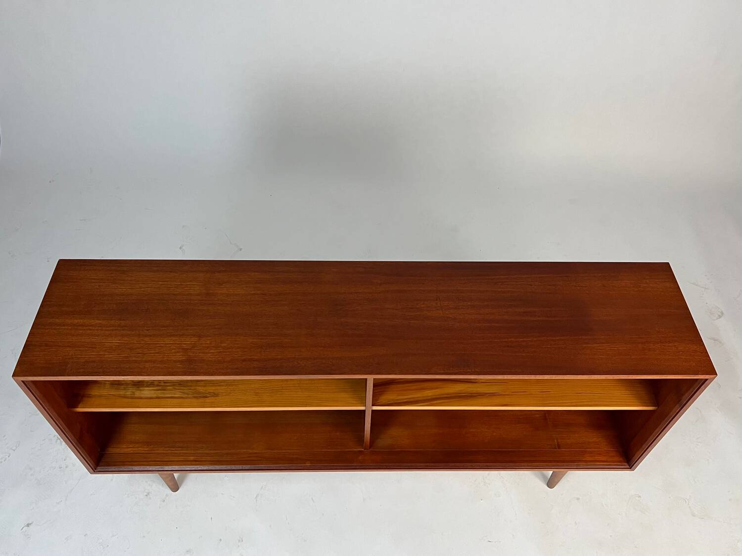 Vintage teak sideboard lowboard shelf bookcase 60s