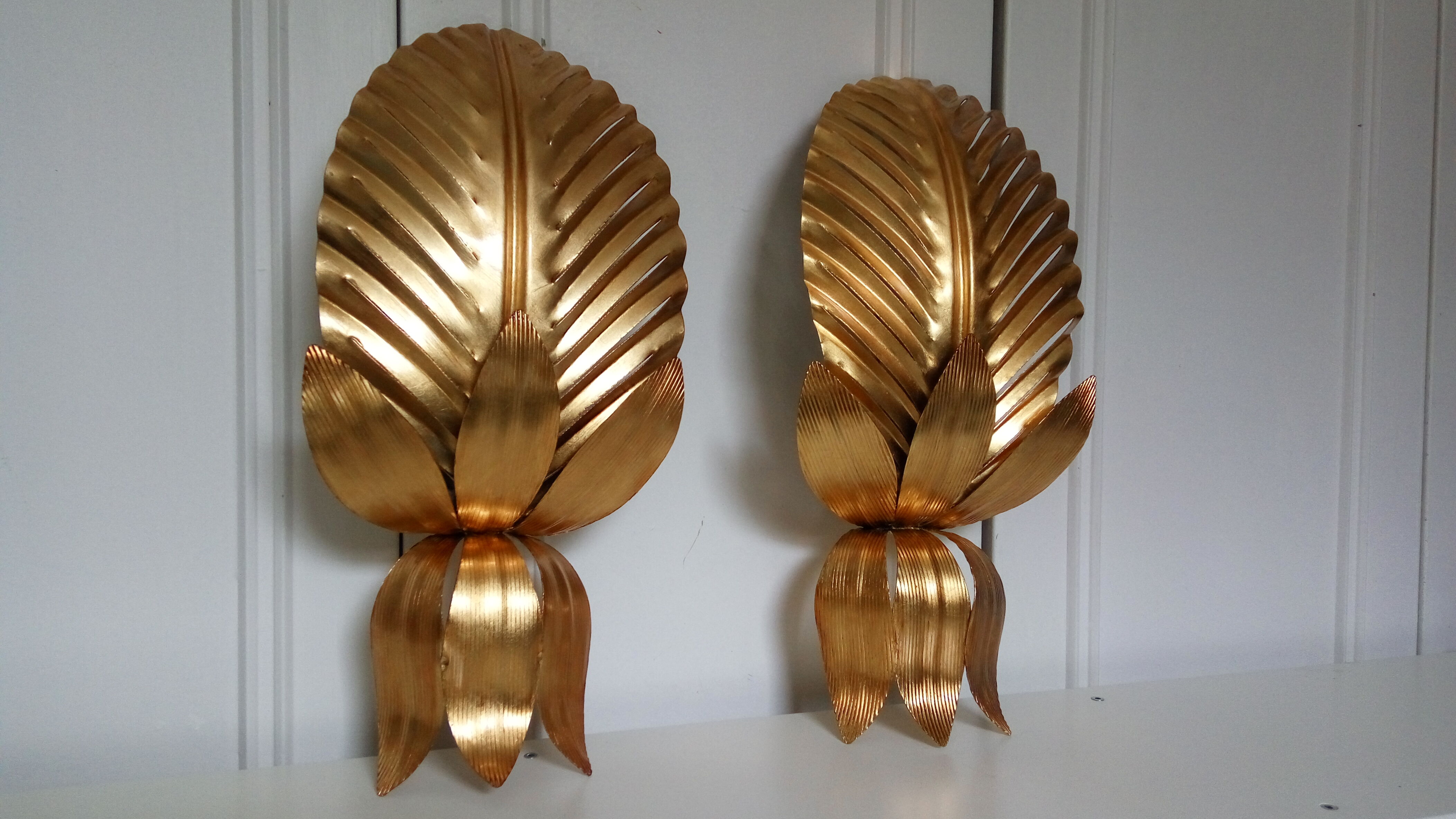 Palm wall lamps 1970