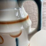 Old vintage Spritzdekor earthenware pitcher