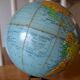 World map globe Girard Barrère 60s