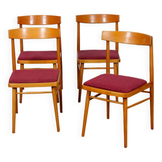 Set of 4 Czech chairs produced by Ton, 1970