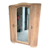 Armoire parisienne art déco bois naturel