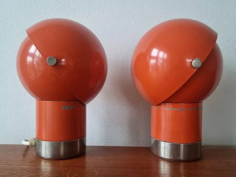 Pair of Mid-Century Table Lamps Designed by Pavel Grus, Kamenicky Senov, 1960s