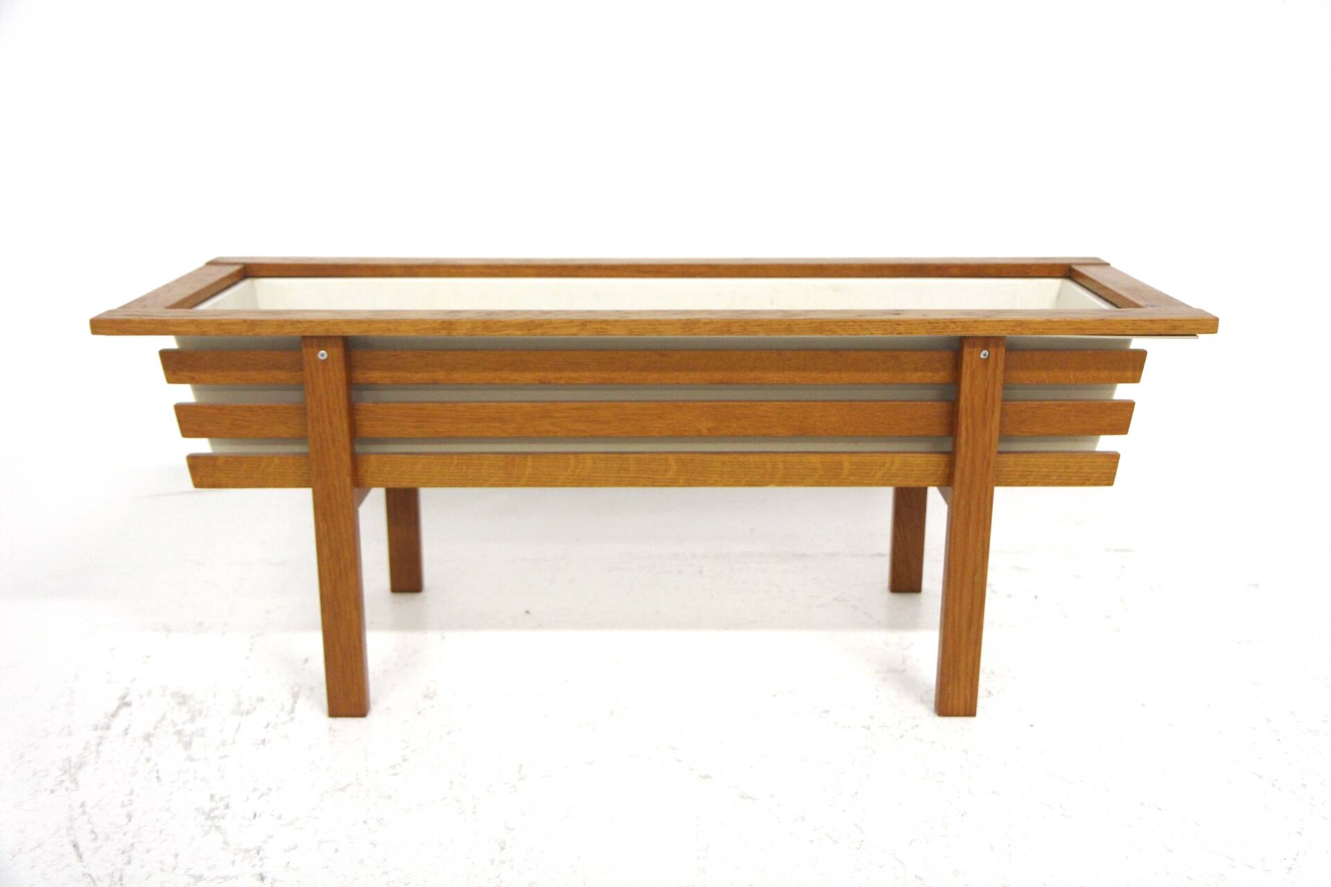 Scandinavian indoor planter in oak, Sweden, 1960