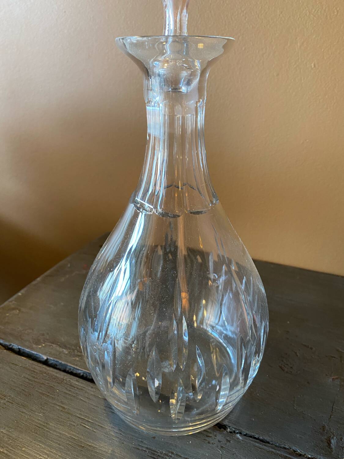 Antique crystal carafe