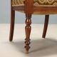 Antique Louis-Philippe armchair in walnut, Italy, 19th century.