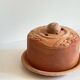 ART NOUVEAU Terracotta BUTTER DISH