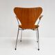 Wooden chair 3207 by Arne Jacobsen for Fritz Hansen, 1980s.