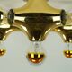 cosack gemini space age CEILING LIGHT - gold-colored - sputnik - 1970s