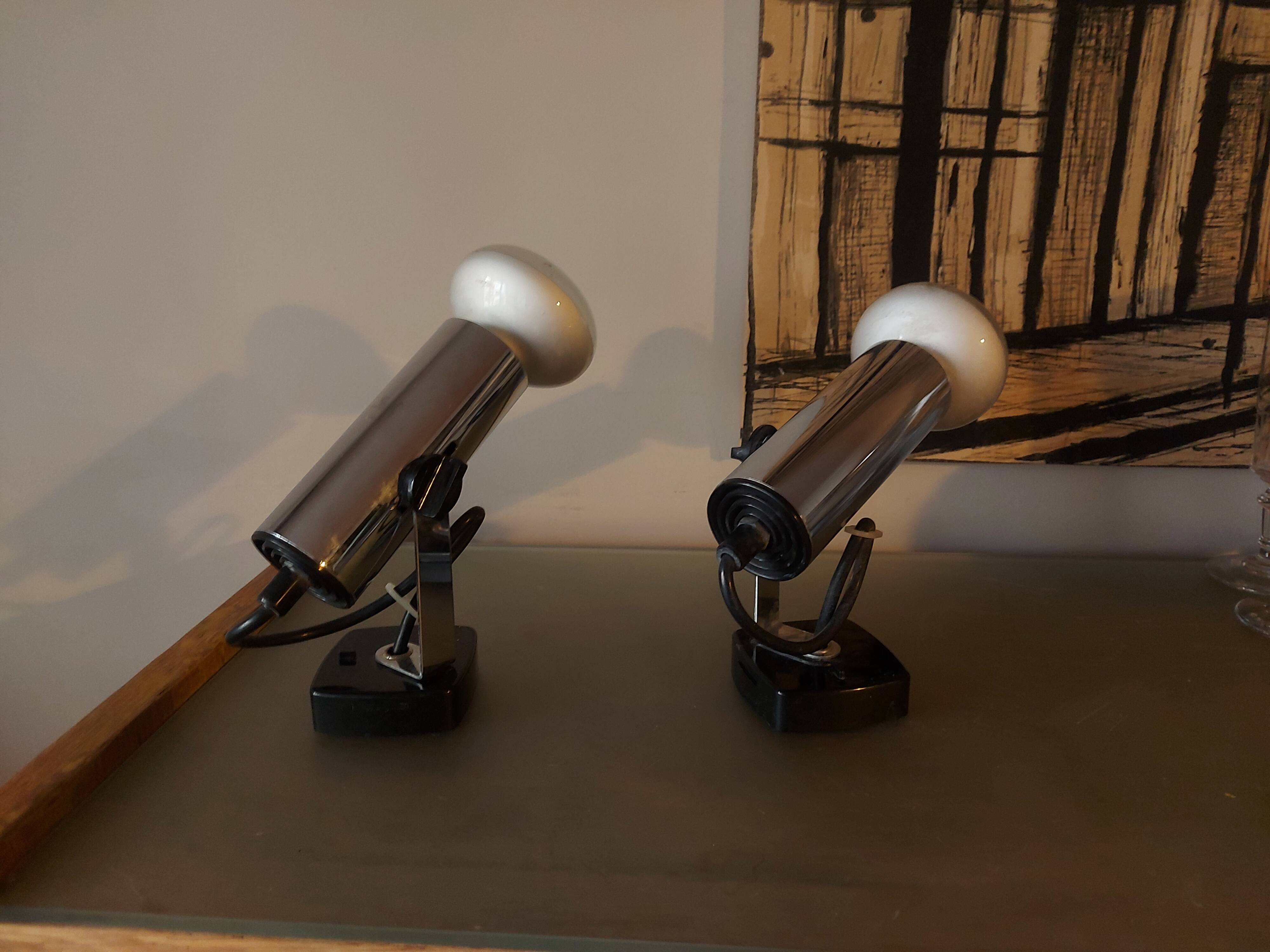 Two vintage Targetti spotlights