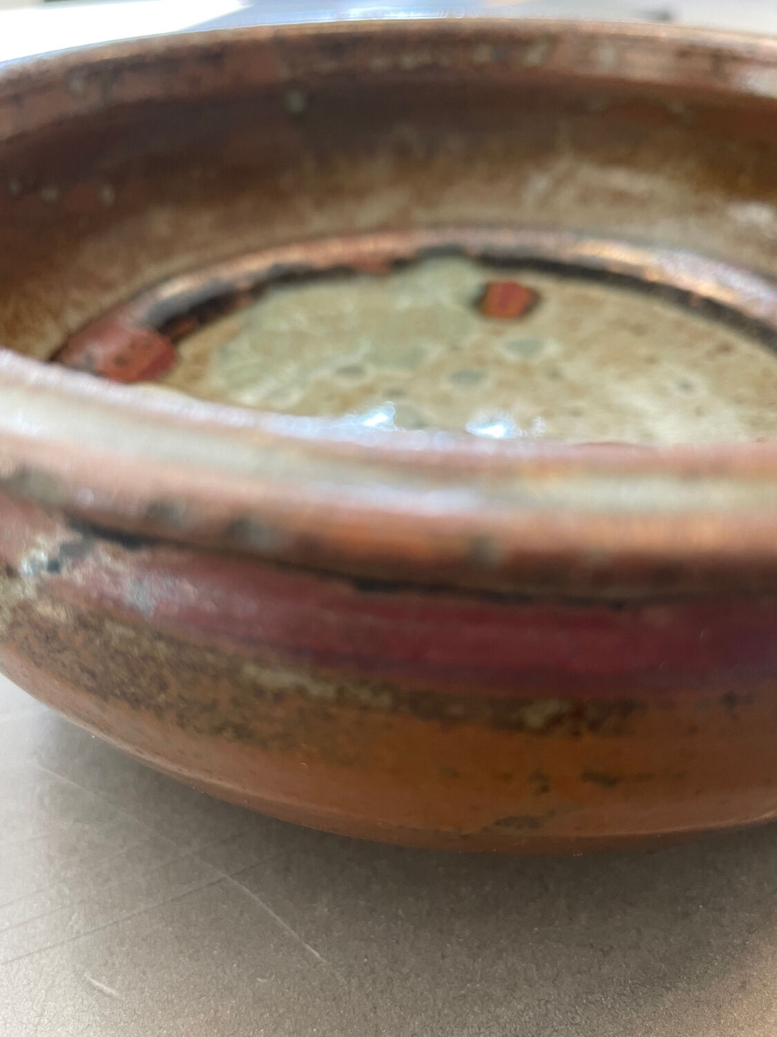 Large bowl or small ceramic salad bowl from the 50s