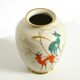40s porcelain vase with handpainted wildlife motifs from PMR Bavaria Jaeger