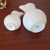 Creamer and milk jug in porcelain Vignaud