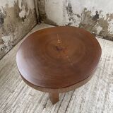 Circular brutalist table from the 1950s