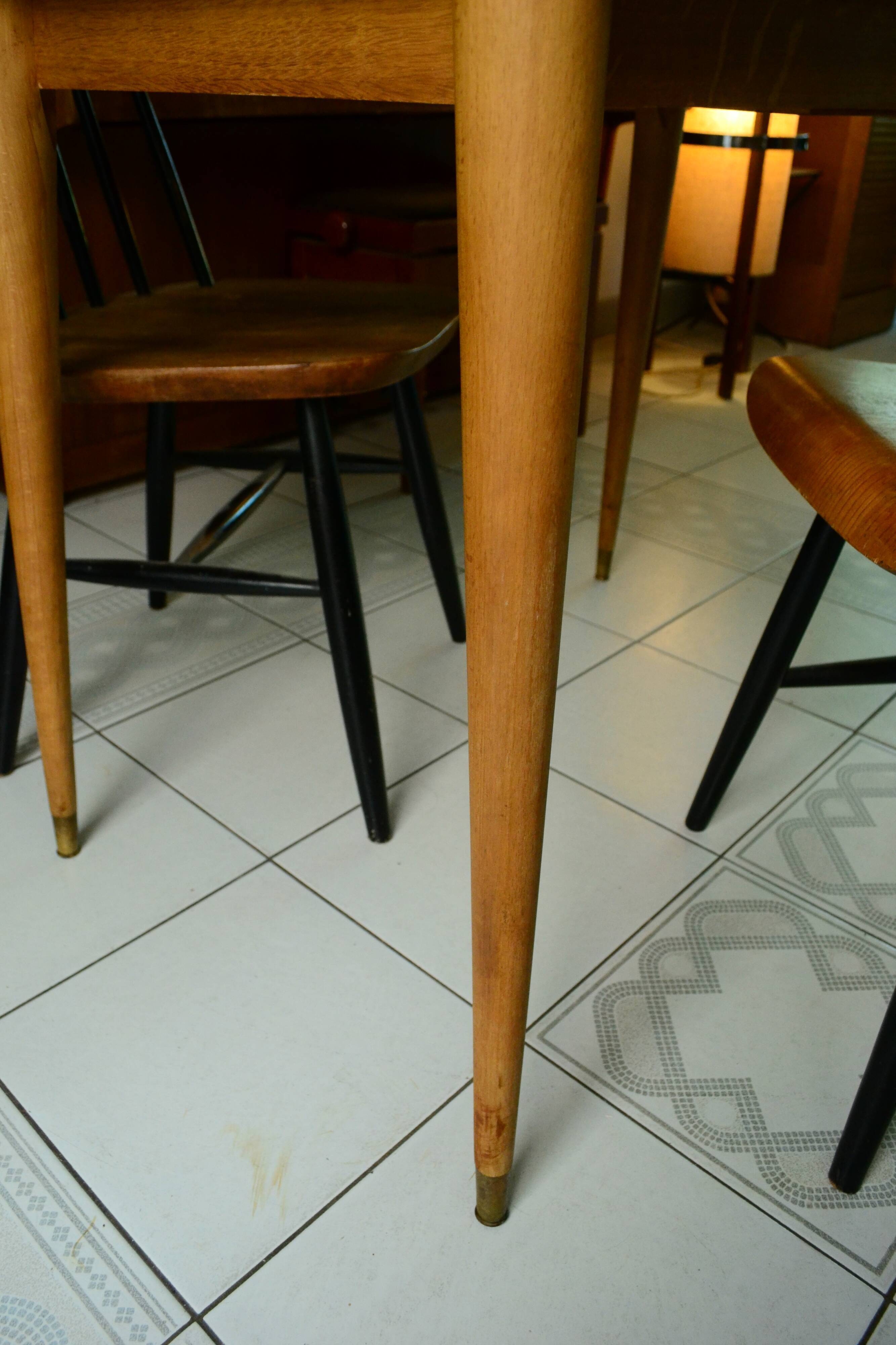 Table portfolio 60s oak