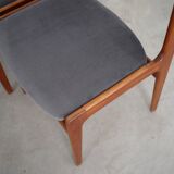 Set of six teak chairs, Danish design, 1960s, production: Denmark