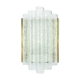 Ice glass wall lights from doria leuchten, germany, 1960s