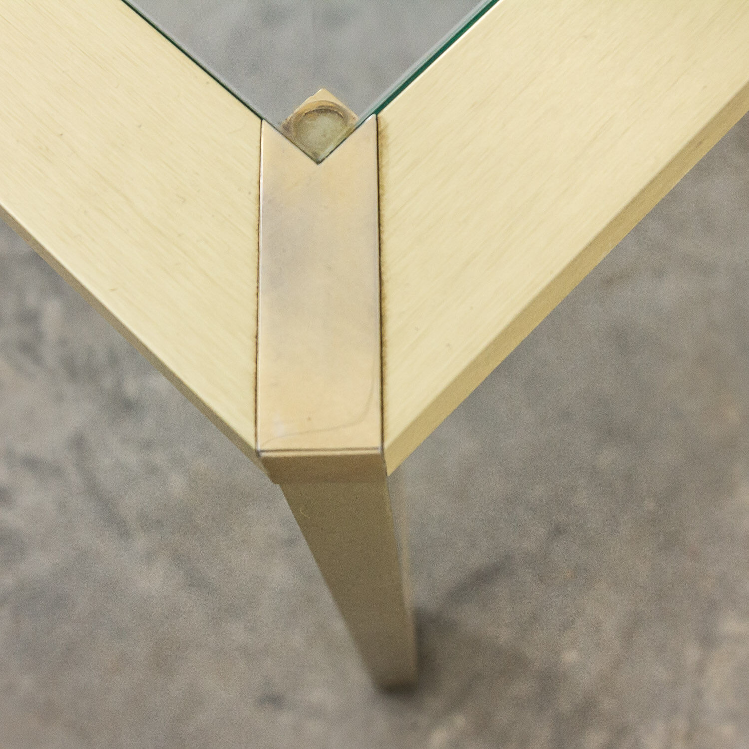 Pierre Vandel mid century coffee table brass