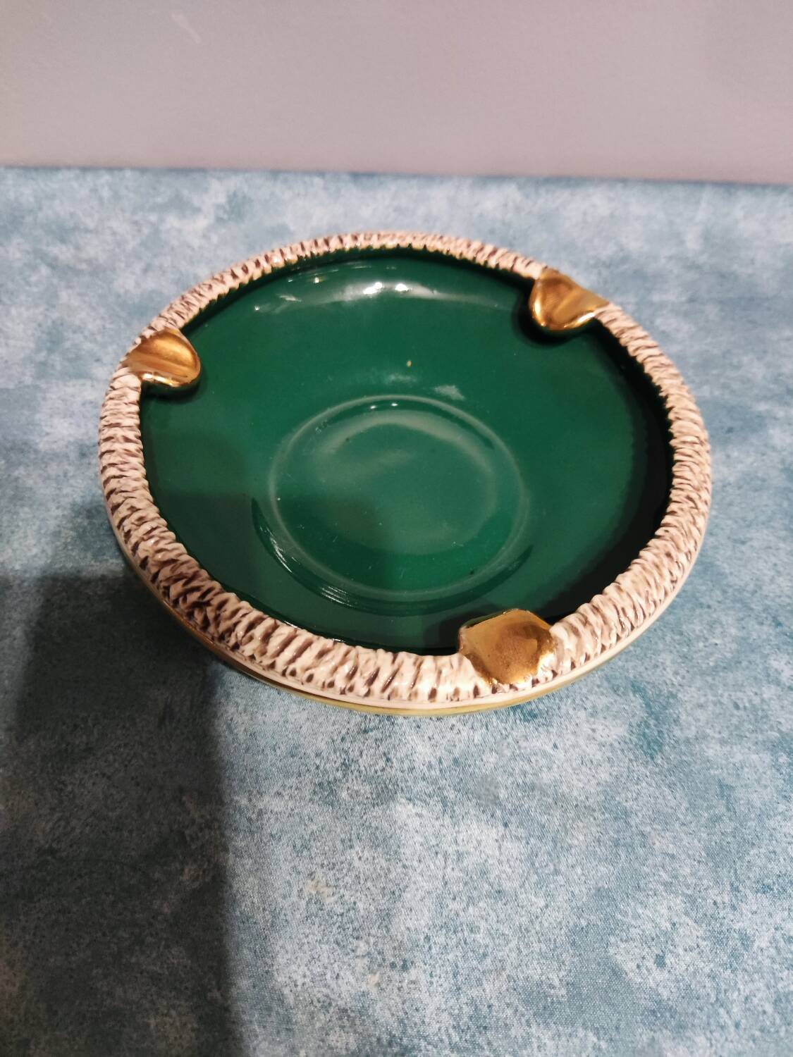 Cendrier, vide-poches en céramique signé Brisdoux