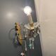 Brass Crystal Sconces Set of 2 1950’s