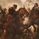 Great 18th-century Italian painting, battle between Christians and Ottomans