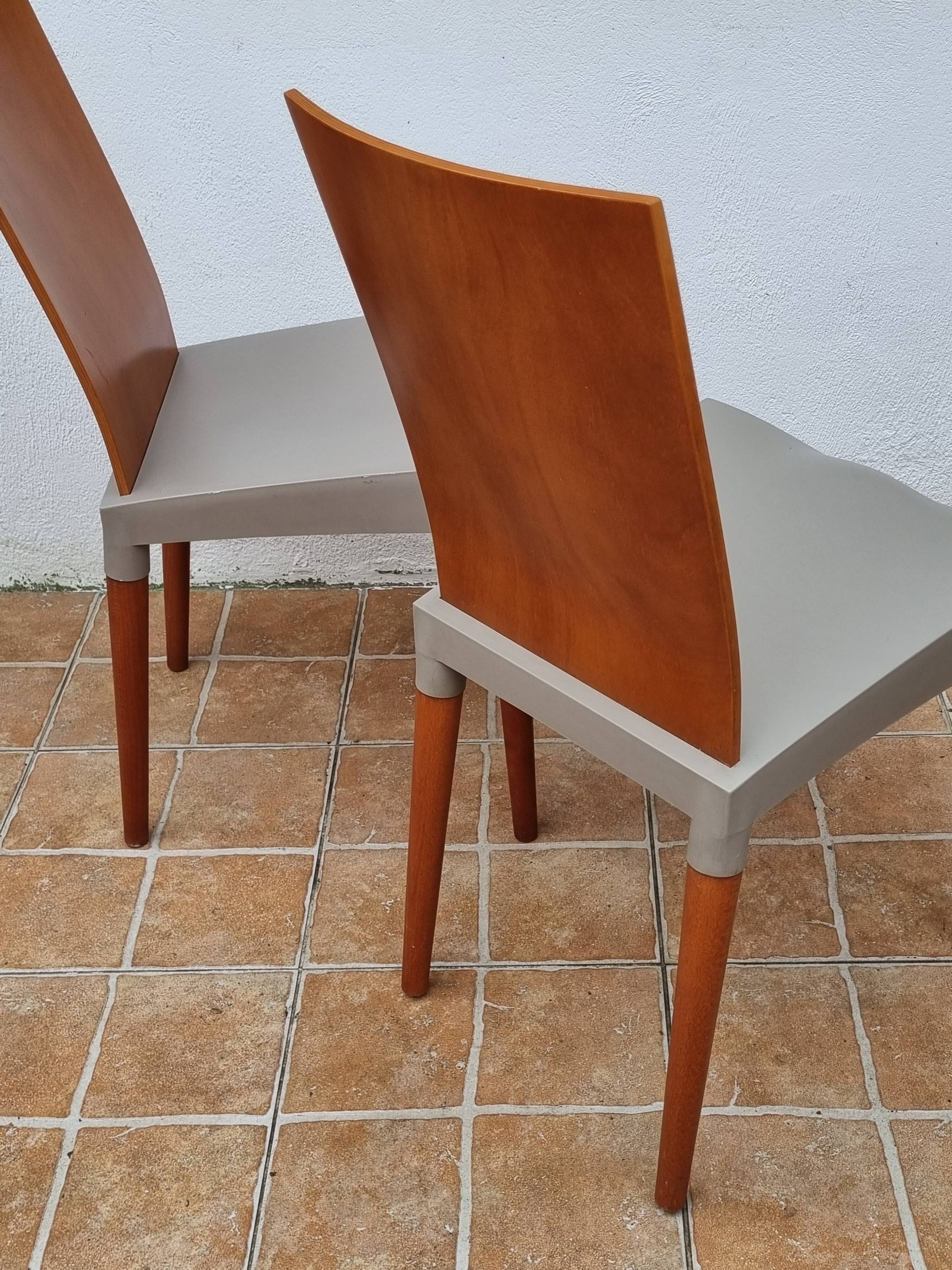 Pair of designer chairs "Miss Trip" by Philippe Starck for Kartell