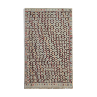 Handwoven antique turkish kilim rug 142x235cm