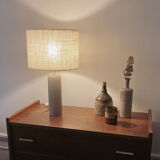 Sandstone and jute lamp