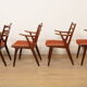 Set of 4 Danish teak dining chairs | 1960s