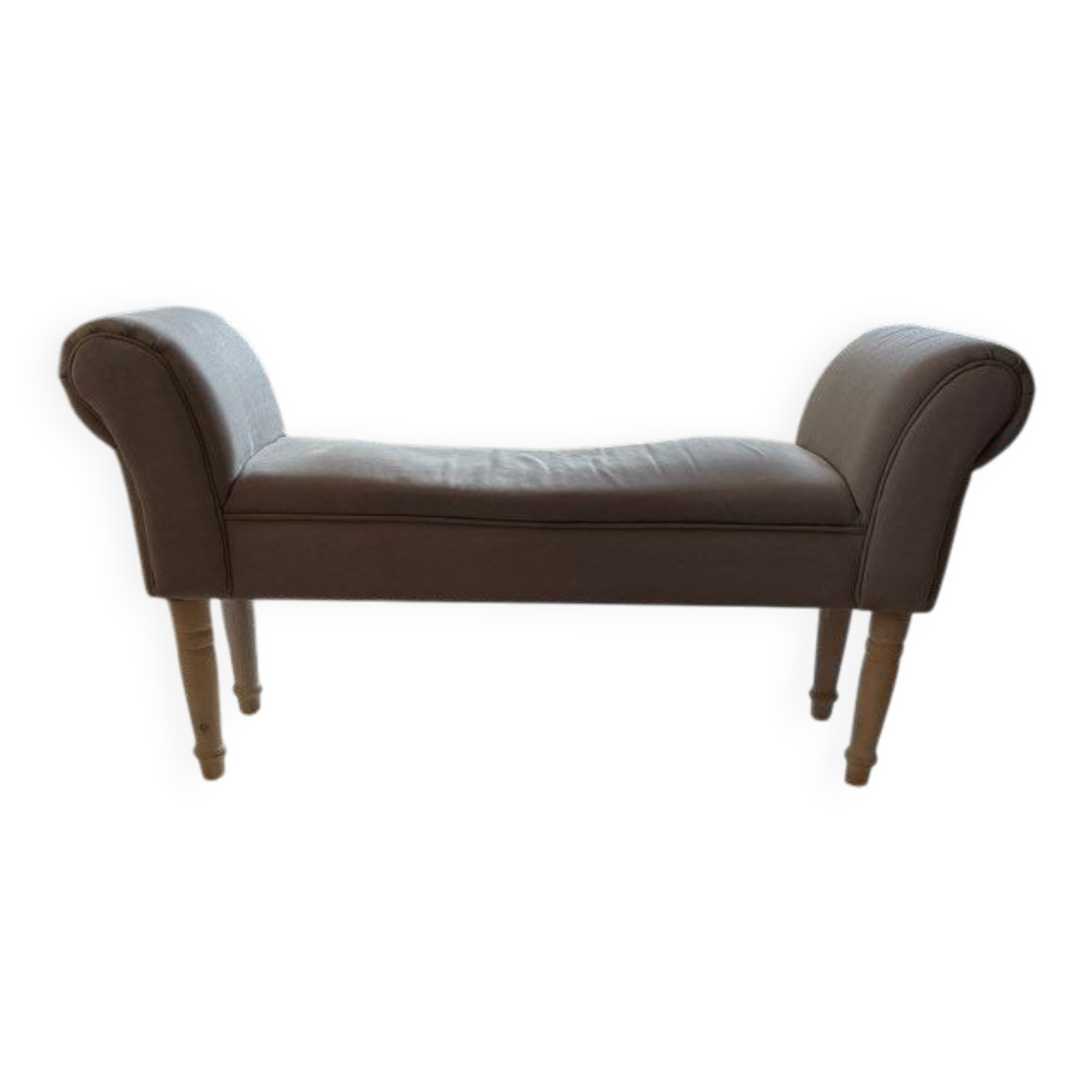 Wood and fabric bench