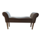 Wood and fabric bench