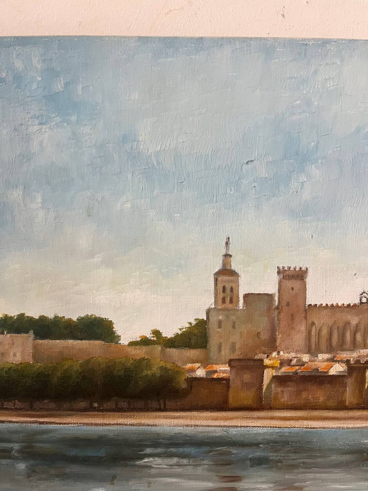The Avignon Bridge, signed L. Baudoin, 1971